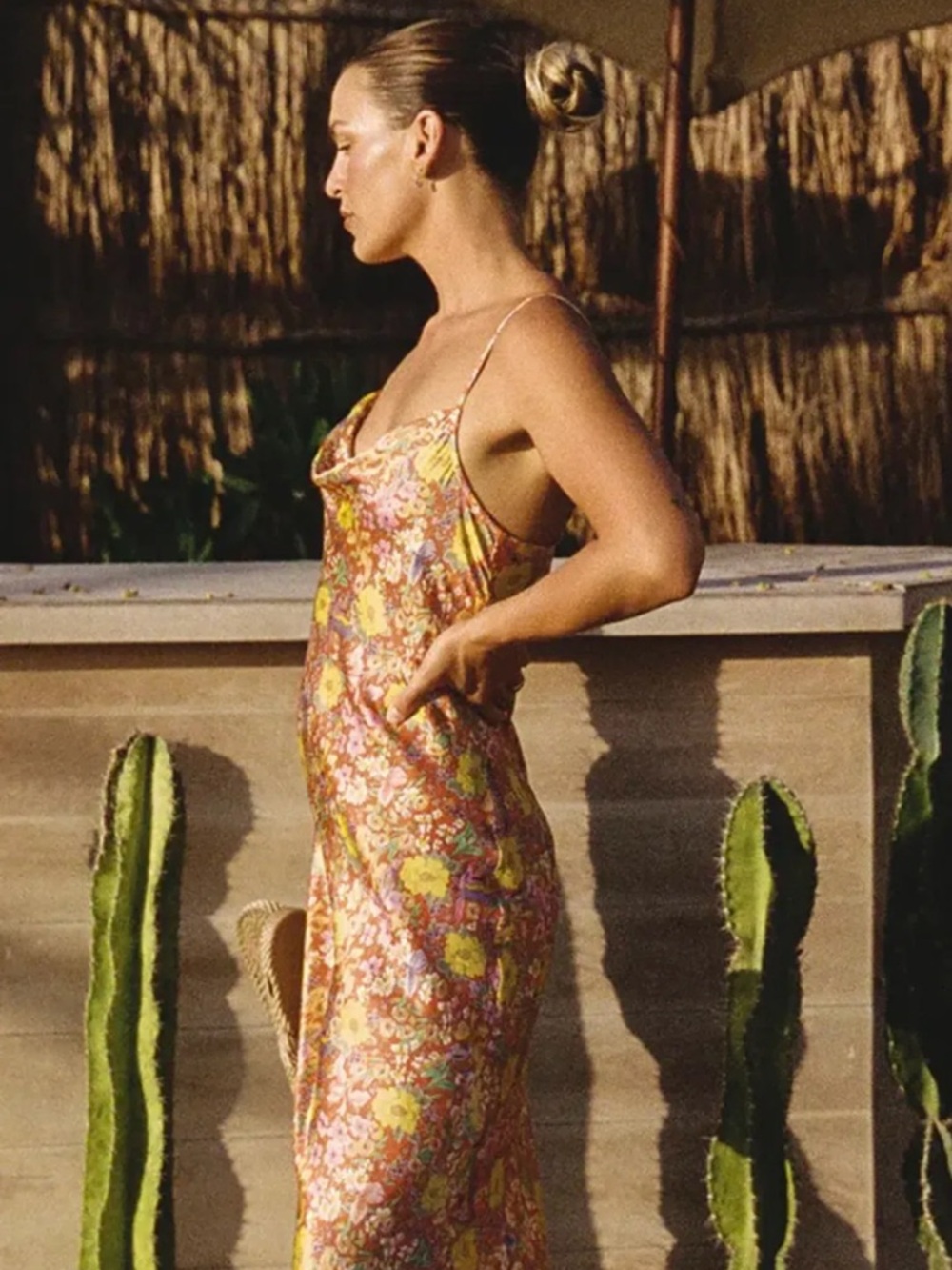 SPELL LAST DRINKS BIAS STRAPPY MAXI DRESS -XXL - NWT